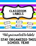 File, Copy, Office, etc- Classroom Labels to stay organized