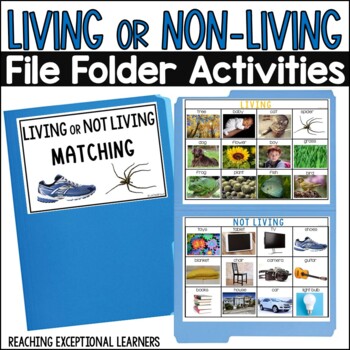Preview of Living or Non-Living File Folder Activity
