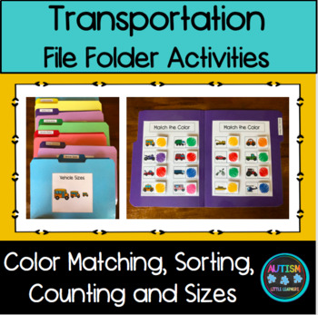 Preview of File Folder Activities - Transportation
