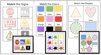 Preview of File Folder Activities for Special Education: Errorless, Matching, and Sorting