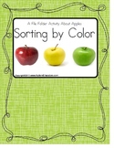 File Folder Apple Sorting By Color {Autism/Early Childhood