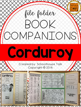 Preview of File Folder Book Companion: Corduroy