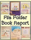 File Folder Book Report For Any Fiction Book.