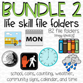File Folder Bundle Second Set - 82 file folders for life skills special ed