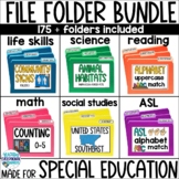 File Folder Bundle Special Education