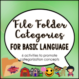 File Folder Categories for Basic Language