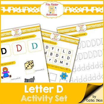 Letter D - File Folders by Catia Dias - Always a Teacher Forever a Mom