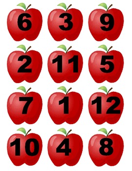 Preview of File Folder Game: Apple Number Matching