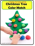 File Folder Game Christmas Tree Color Matching {Special Ed