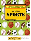 File Folder Game MATCHING SPORTS {Special Education, Pre-K