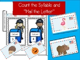 File Folder Game- "Mail the Syllable" Game