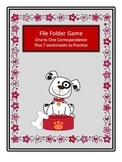 File Folder Game - One to One correspondence- puppies and cats
