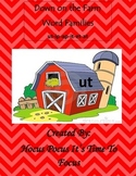 File Folder Game--Word Families: Down on the Farm (at, et,