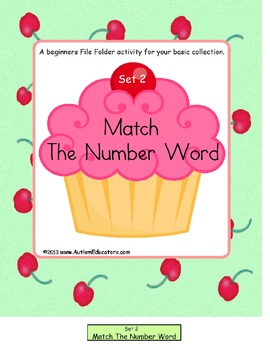 File Folder Games Cupcake Counting to 10 for Special Education