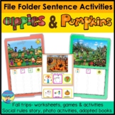 File Folder Games for Special Education- Apples and Pumpki