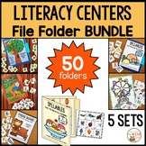 File Folder Kindergarten Games | Literacy Folders BUNDLE