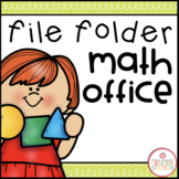FILE FOLDER MATH OFFICE | COUNTING, NUMBER RECOGNITION, SHAPES