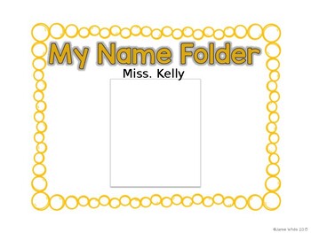 Preview of File Folder Name Games