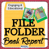 Independent Work Book Report, File Folder Reading Project, Book Project