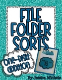 File Folder Sorts {One-Digit Addition}