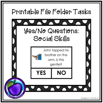 social skills file folder games