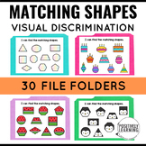 File Folders for Special Education - Matching Shapes