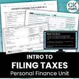 Filing Federal Income Tax Financial Literacy Lesson - Usin