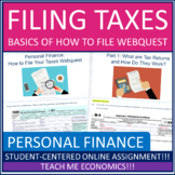 Filing Taxes 1040, W-2, W-4 Personal Finance Economic Webq