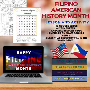 Preview of Filipino American History Month Lesson & Activity | High School