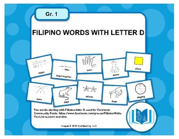 Preview of Filipino Words with Letter D