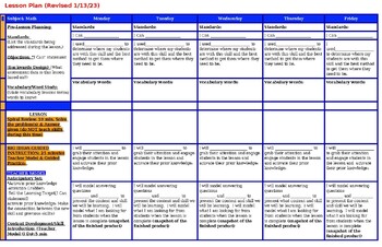 Preview of Fill In The Blank Explicit Direct Lesson Plan