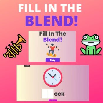 Preview of Fill In The Blend! | Online Game Perfect For Distance Learning!