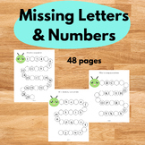 Fill In The Missing Number and Letters, Number Matching, L