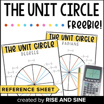 Fill In The Unit Circle Reference Sheet