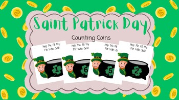 Preview of Fill My Pot With Gold Saint Patricks Day Number Recognition and Counting Activit