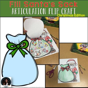 Preview of Fill Santa's Sack Flip Craft Articulation Christmas