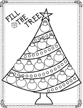 Fill The Tree Freebie Christmas Activity Holiday Math Game | TPT