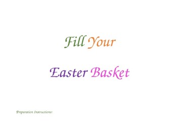 Preview of Fill Your Easter Basket - Visual Integration