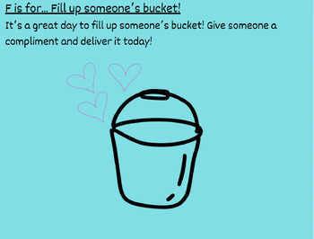 Preview of Fill a Bucket Writing Prompt (FREE!)