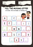 Fill in Missing Alphabet Letters Worksheet - Printable Col