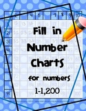 Fill in Number Charts 1-1200 (Hundreds Charts)