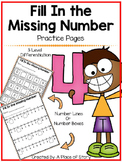 Fill in The Missing Numbers 1-10- Distance Learning