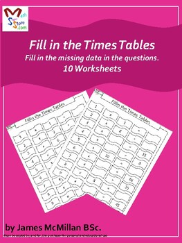 Preview of Fill in Times Tables