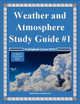 Preview of Fill-in-the-Blank Weather and Atmosphere Study Guide #1 with Word Banks & a Key