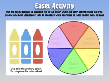 Primary Color Wheel Video and Color Wheel Coloring Page