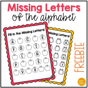 Preview of Fill in the Missing Letters of the Alphabet - Fall Theme Freebie
