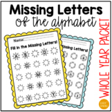 Fill in the Missing Letters of the Alphabet - Whole Year Packet