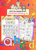 Fill in the Missing Letters of the Alphabet Worksheets