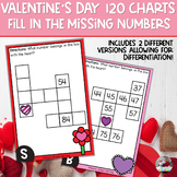 Fill in the Missing Number | 120 Chart | Valentine's Day 5