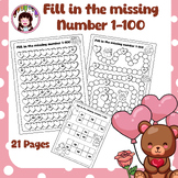 Fill in the Missing Numbers 1 to 100 worksheet - fill in t